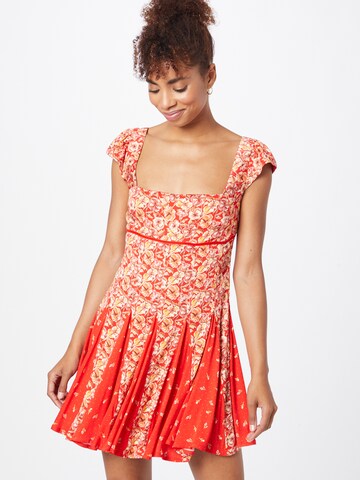 Free People Zomerjurk 'PONDEROSA' in Rood: voorkant