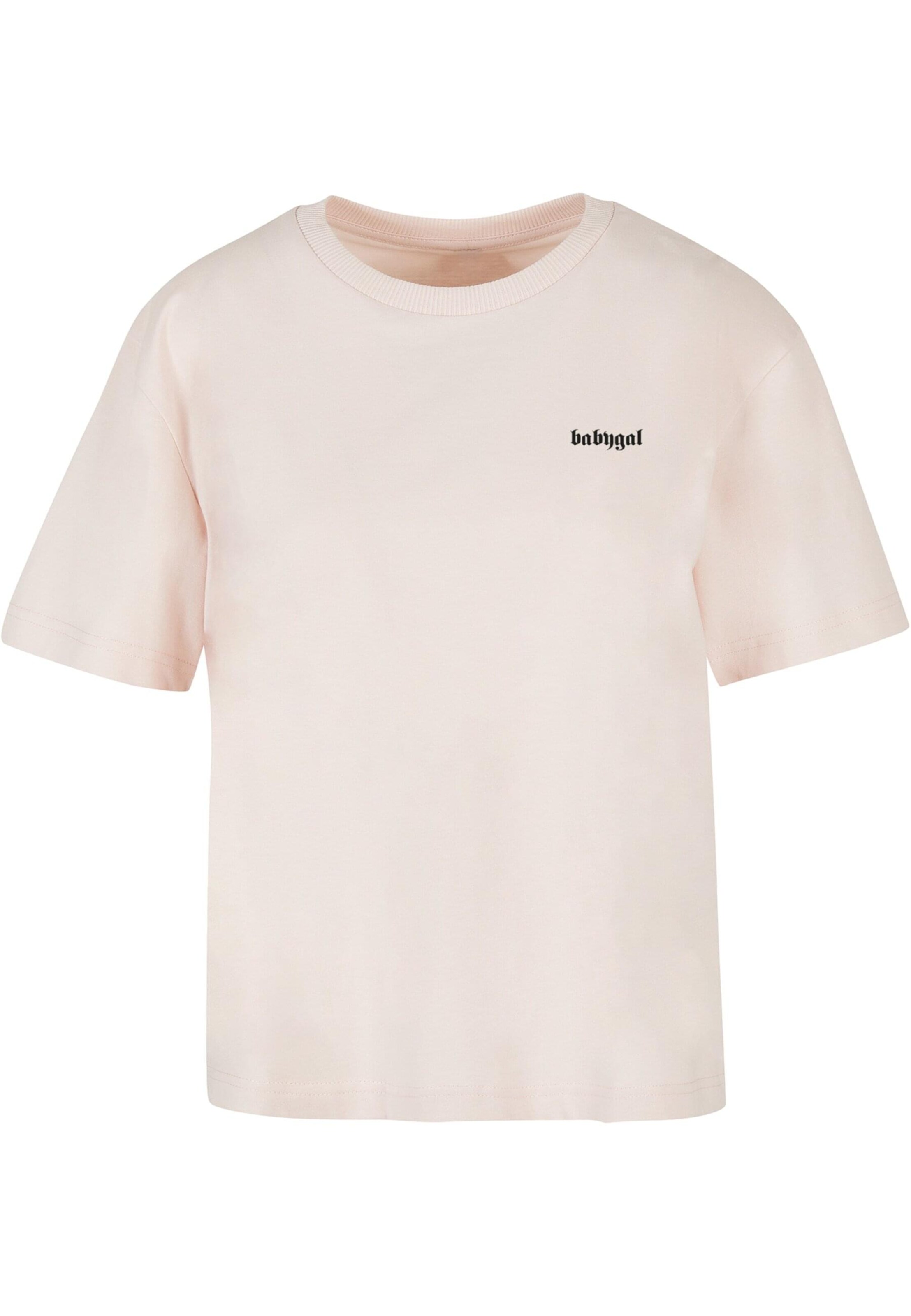 T-shirt 'Babygal' Mister Tee en rose : devant