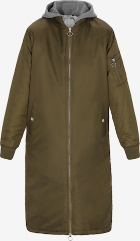 MYMO - Abrigo de entretiempo en verde: frente
