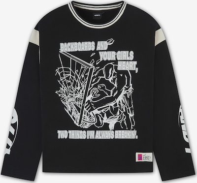 AND1 Sweater majica u crna / bijela, Pregled proizvoda