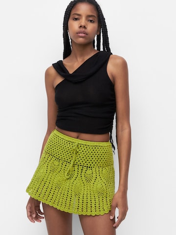 Pull&Bear Rok in Groen: voorkant