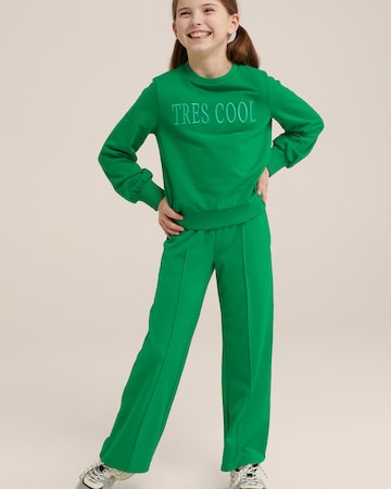 zaļš WE Fashion Standarta Bikses