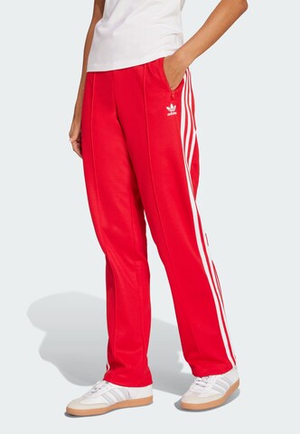 ADIDAS ORIGINALS Обычный Штаны 'Beckenbauer' в Красный: спереди