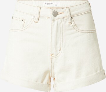 GLAMOROUS Regular Shorts in Beige: predná strana