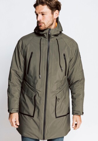 Zhrill Between-Season Jacket in Green: front