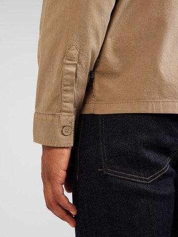 QS Regular Fit Hemd in Braun