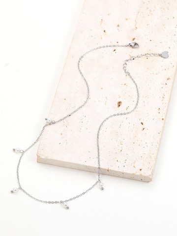 Hey Happiness - Cadena 'Cinque Pearl' en plata