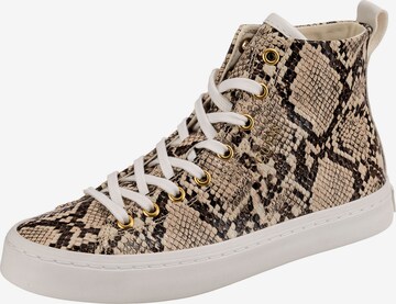 GUESS High-Top Sneakers 'Elga' in Beige: front