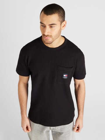 Tommy Jeans - Camiseta en negro: frente