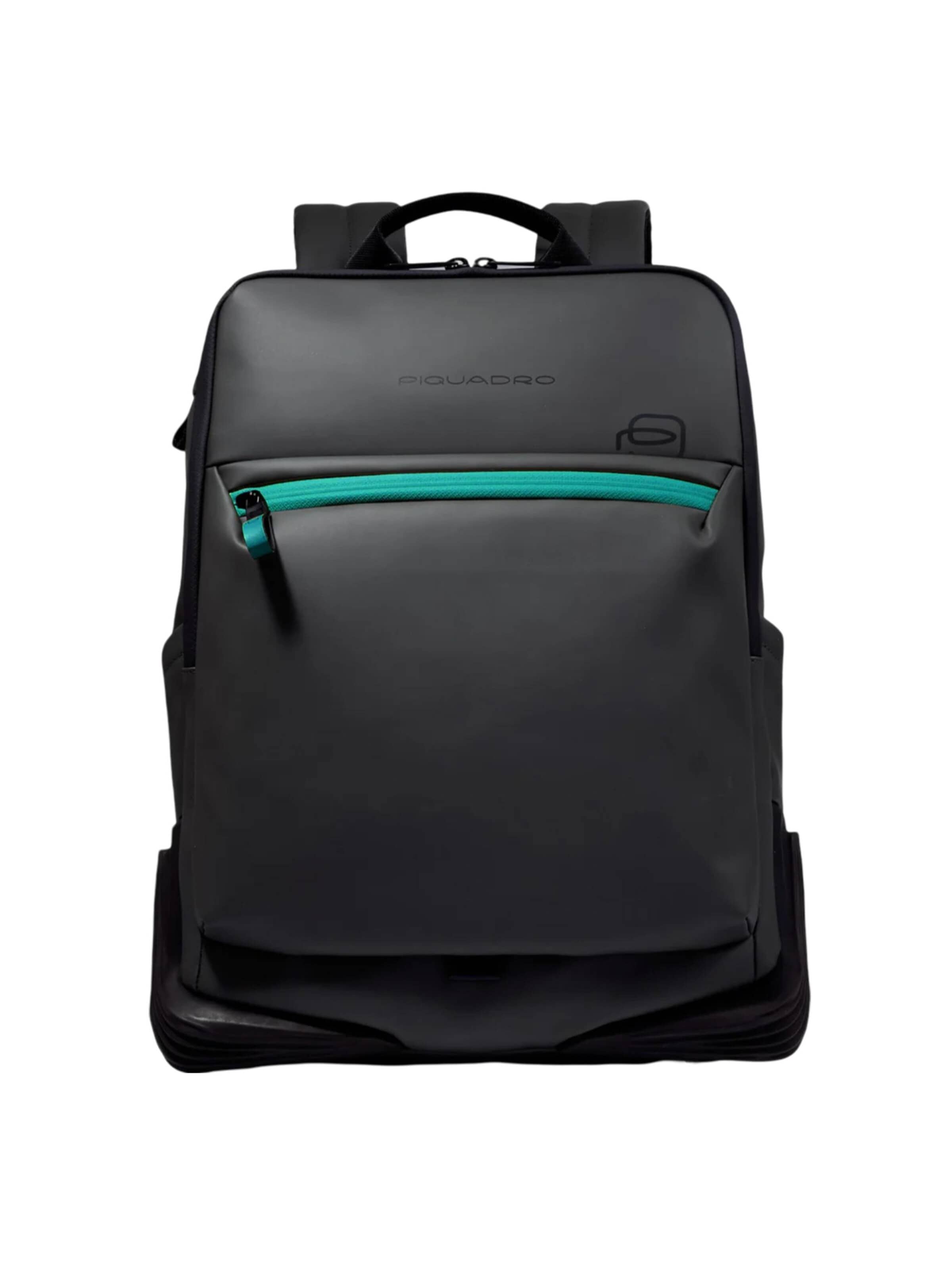 Zaino di Piquadro in nero: frontale
