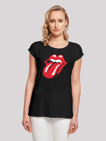 T-shirt 'The Rolling Stones ' F4NT4STIC en noir : devant