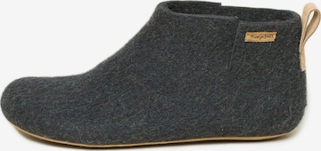 MagicFelt Instappers 'Feltboot' in Zwart: voorkant