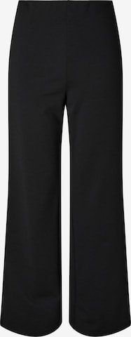 PIECES Wide leg Trousers 'PCBia' in Black: front