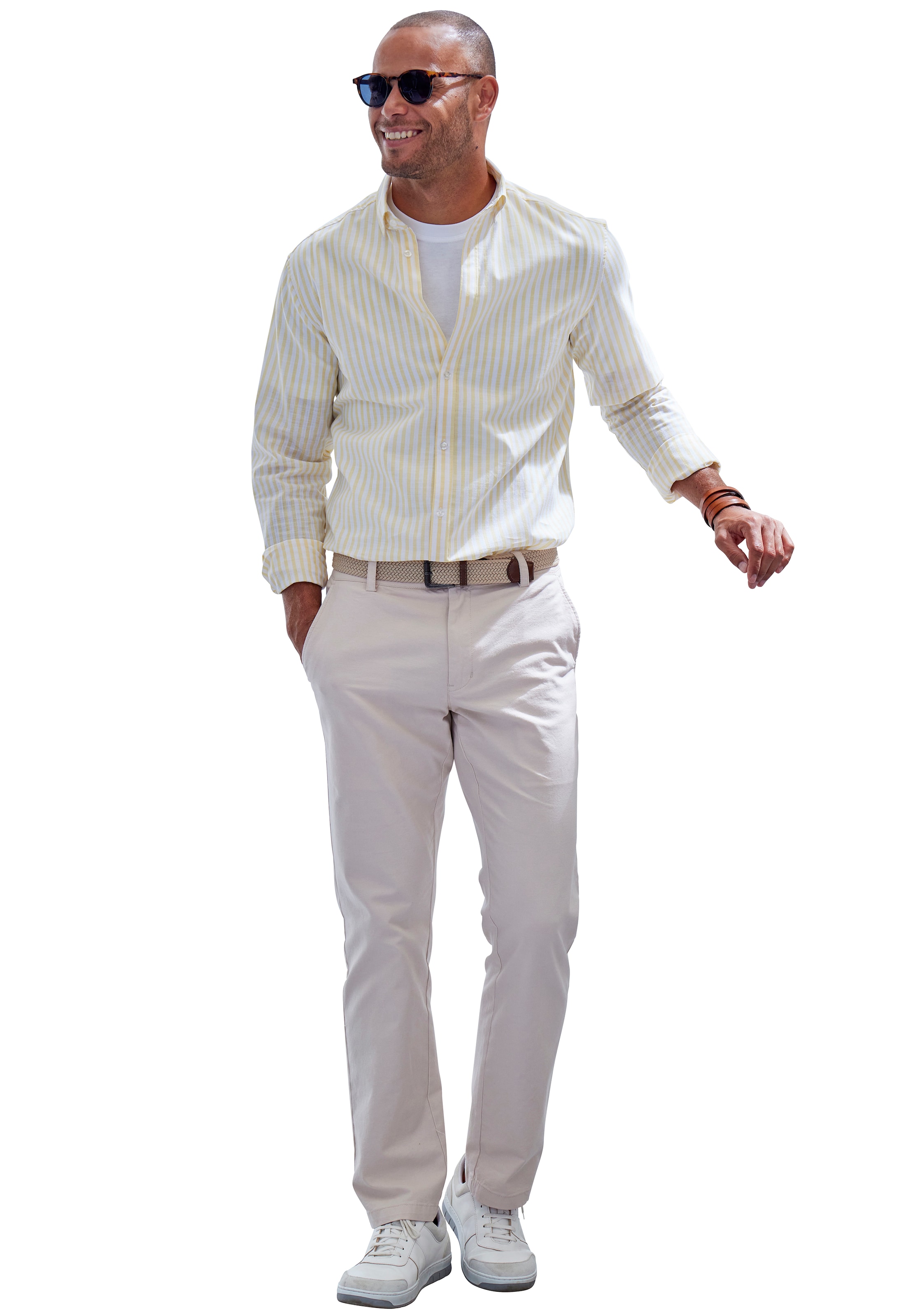 JOHN DEVIN Regular fit Srajca | rumena barva