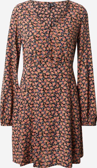 VERO MODA Kleid 'MILDA' in hellorange / rosa / schwarz, Produktansicht