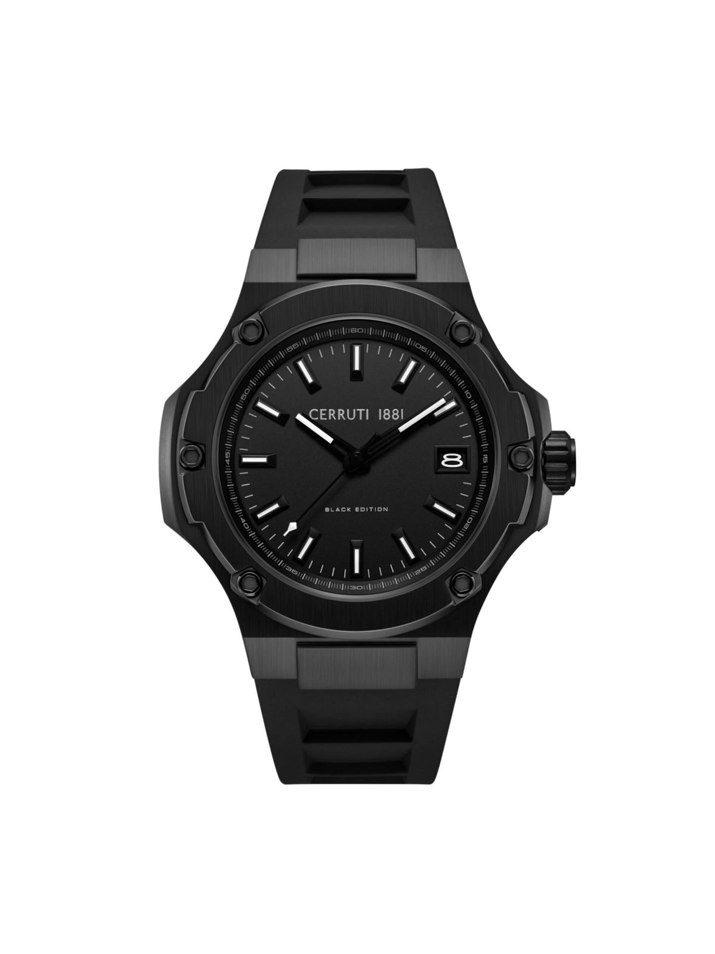Montre à affichage analogique 'Lucardo' CERRUTI 1881 en gris : devant