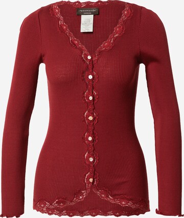 rosemunde Knit Cardigan in Red: front