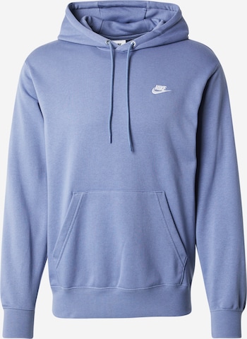 Sweat-shirt 'Club Fleece' Nike Sportswear en bleu : devant