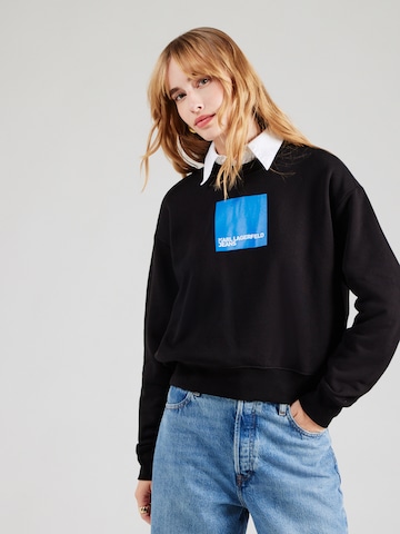 KARL LAGERFELD JEANS Sweatshirt in Black: front