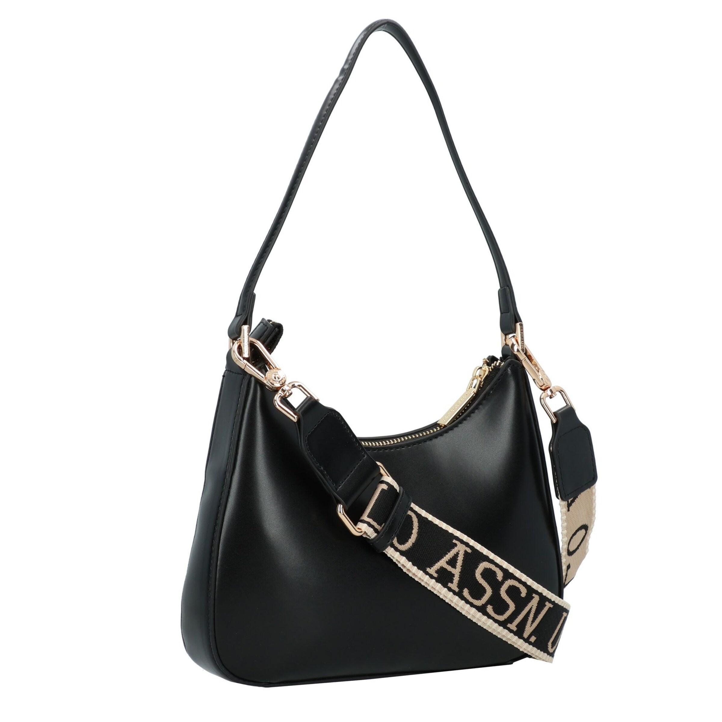 U.S. POLO ASSN. Schoudertas 'Heat' in Zwart