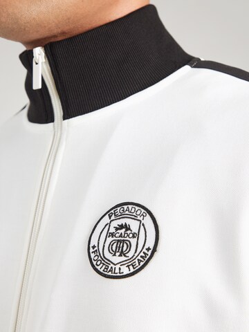 Veste de survêtement 'DÜSSELDORF' Pegador en blanc