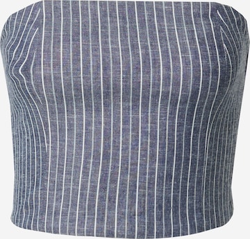 RÆRE by Lorena Rae Top | modra barva: sprednja stran