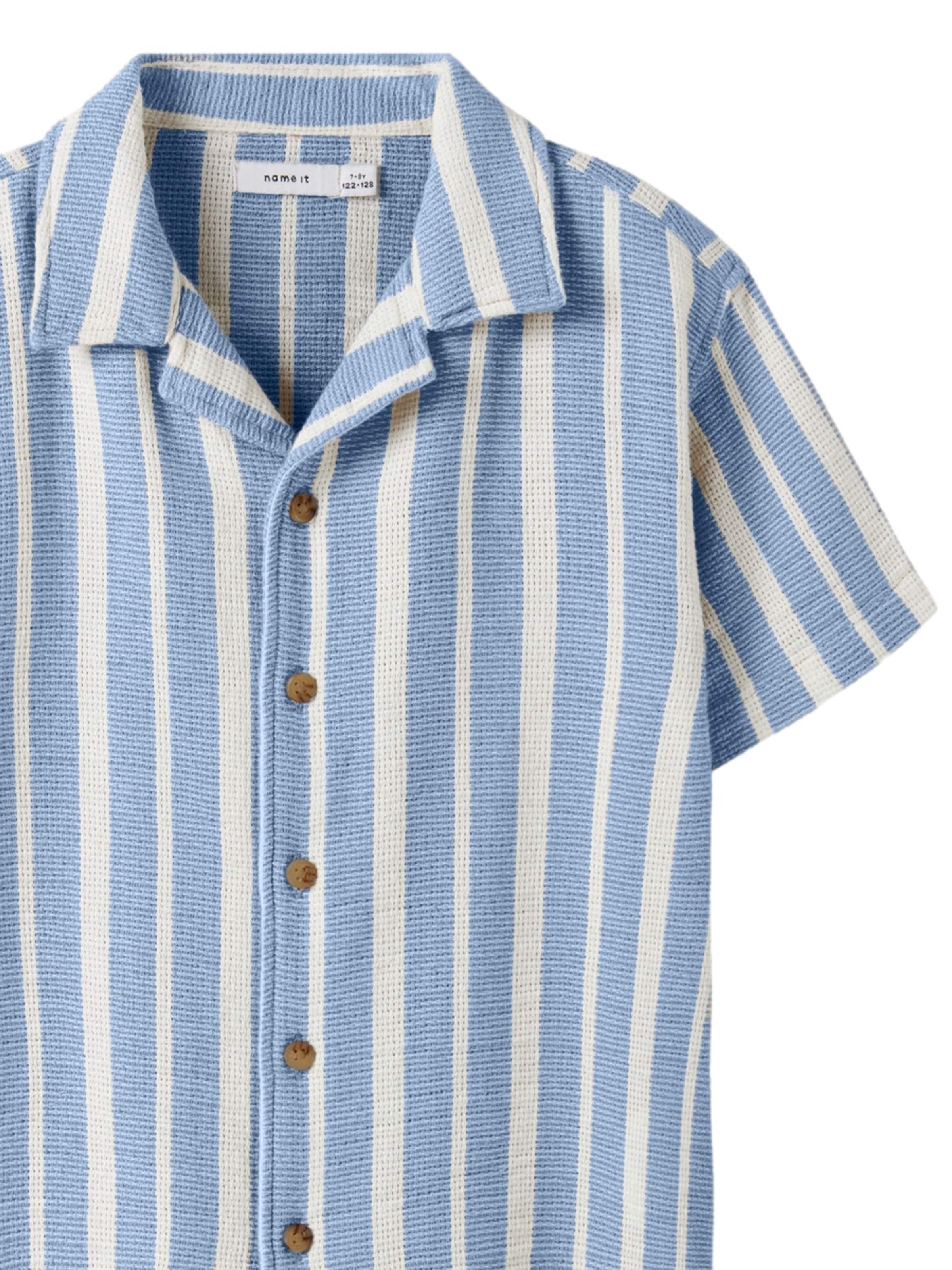 NAME IT Regular fit Overhemd 'Foko' in Blauw