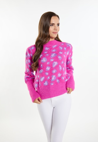 Pull-over 'Mioki' faina en rose : devant