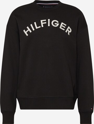 TOMMY HILFIGER Sweatshirt in Black: front