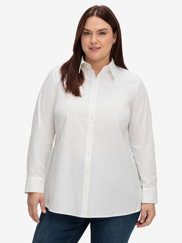 SHEEGO Blouse in Wit: voorkant