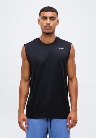 NIKE Funkcionalna majica | črna barva: sprednja stran