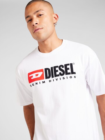 DIESEL T-Shirt 'T-Boxt-Div' in Weiß