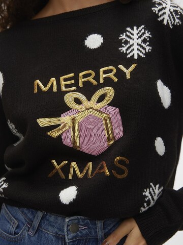 VERO MODA Sweater 'Xmas' in Black