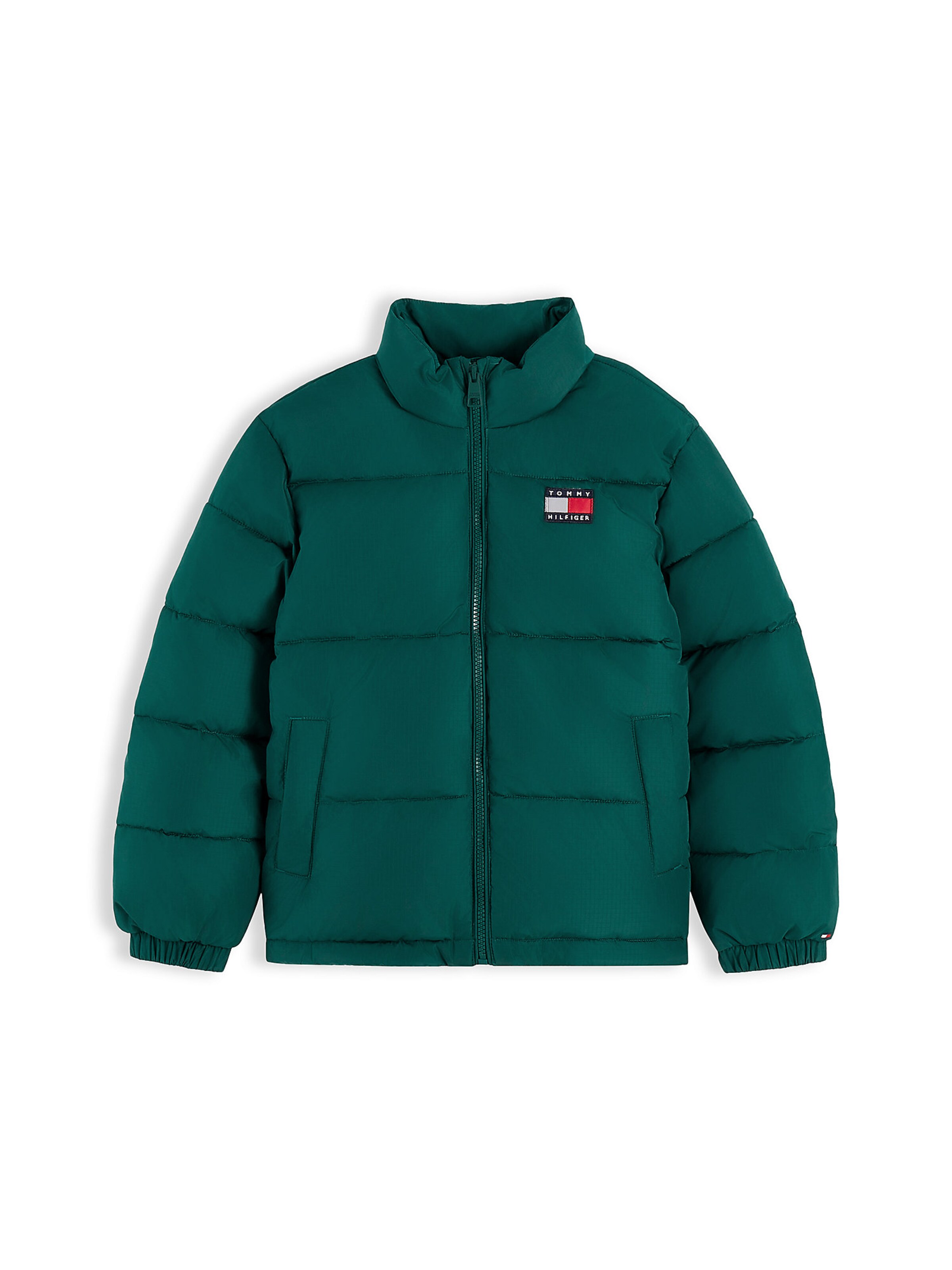 TOMMY HILFIGER Jacke 'New Essential' in Grün: Vorderseite