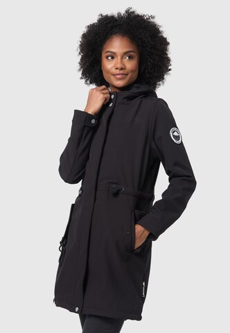 Manteau fonctionnel MARIKOO en noir : devant