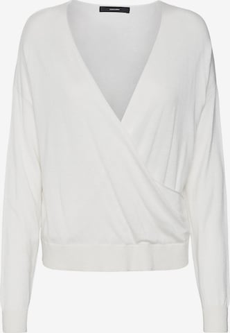 VERO MODA Pullover 'SILKY' in Weiß: predná strana