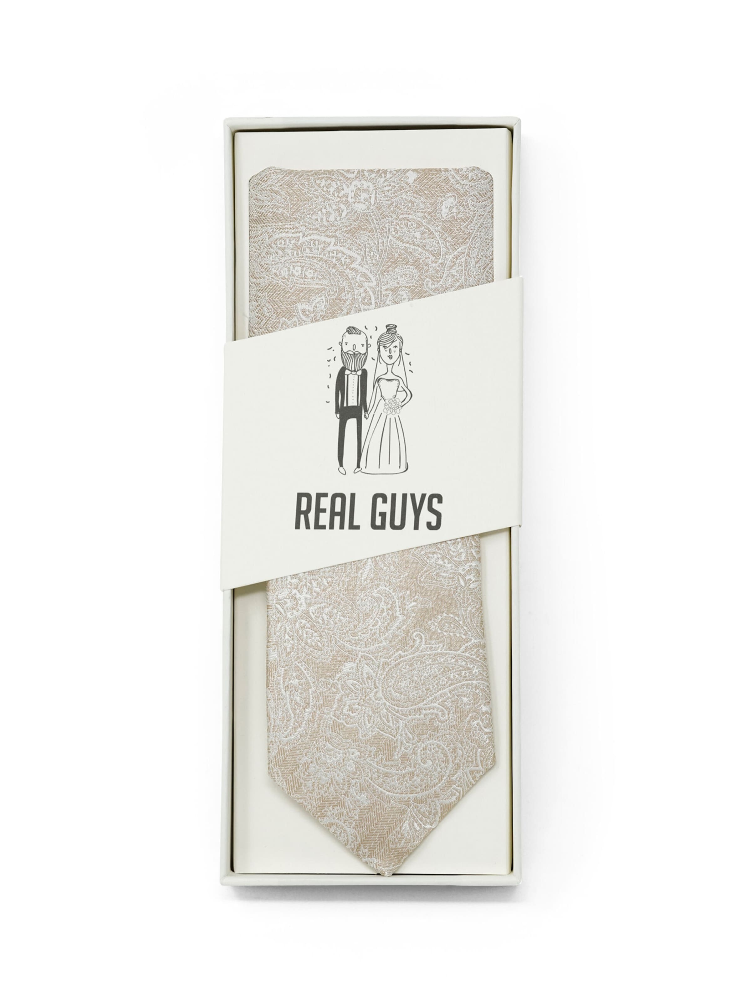 Cravate Real Guys en beige