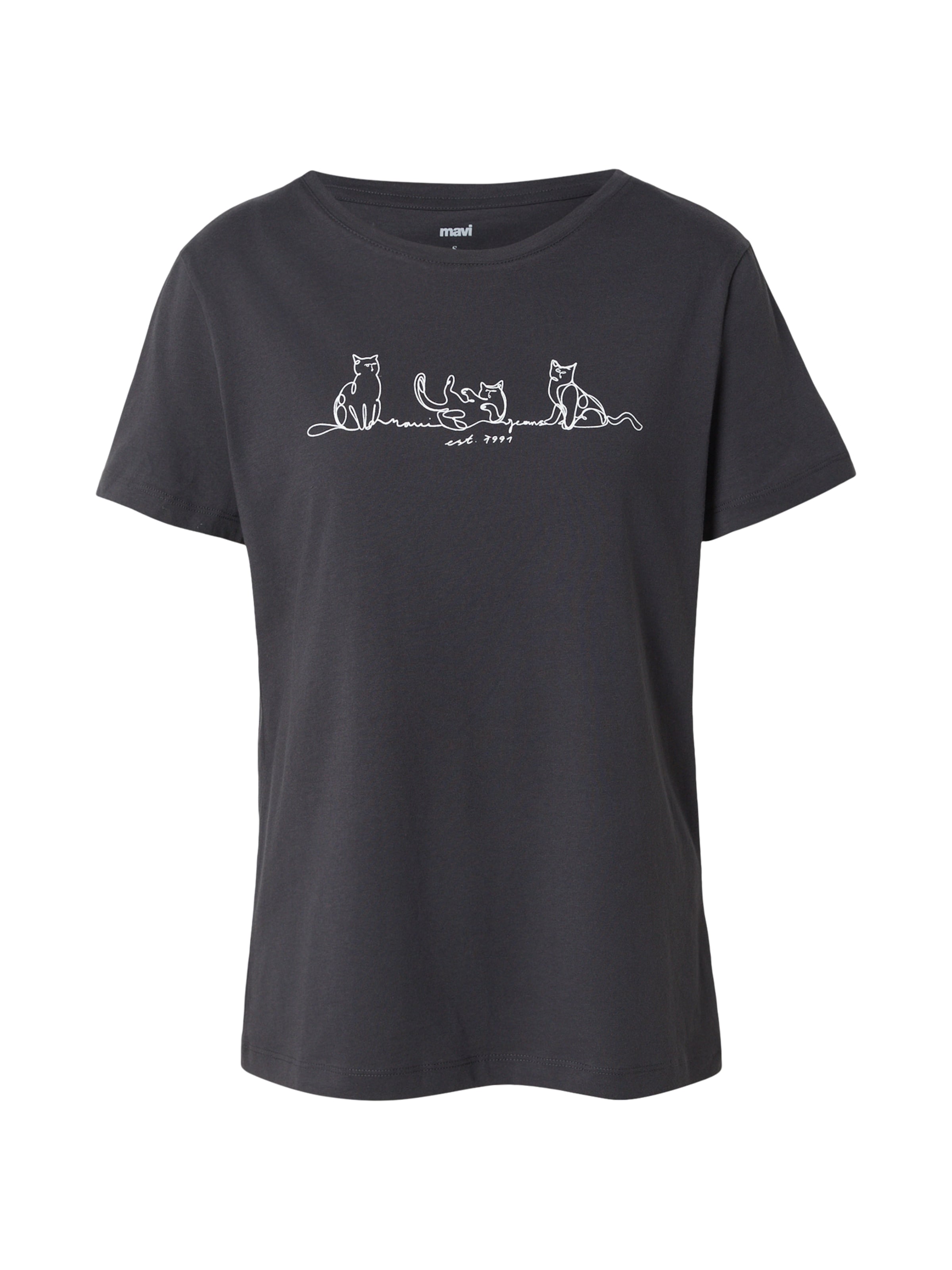Mavi Shirt 'Cat' in Black: front