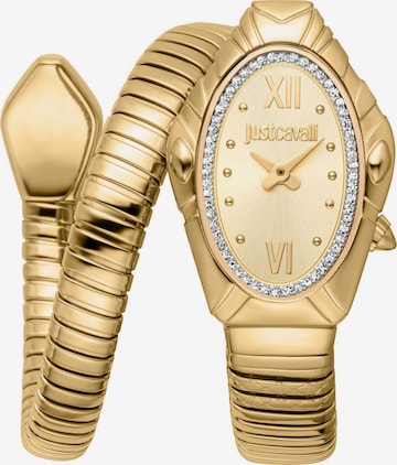 Just Cavalli Time Analoguhr in Gold: Vorderseite