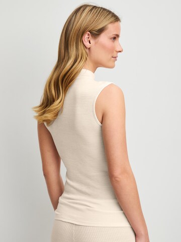Maglietta intima 'Silky Wool Glam' di CALIDA in beige