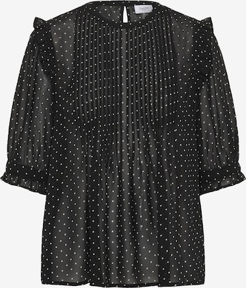 SAINT TROPEZ Bluse 'Sabatina' in Schwarz: Vorderseite