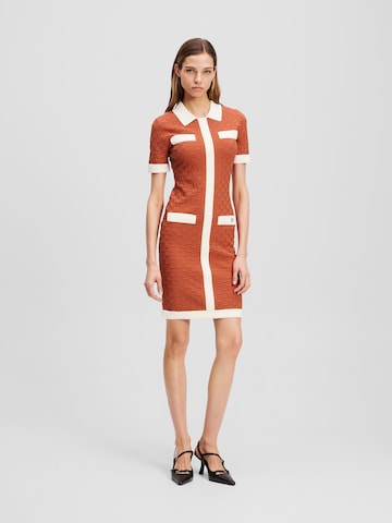 Karl Lagerfeld Knit dress in Orange: front