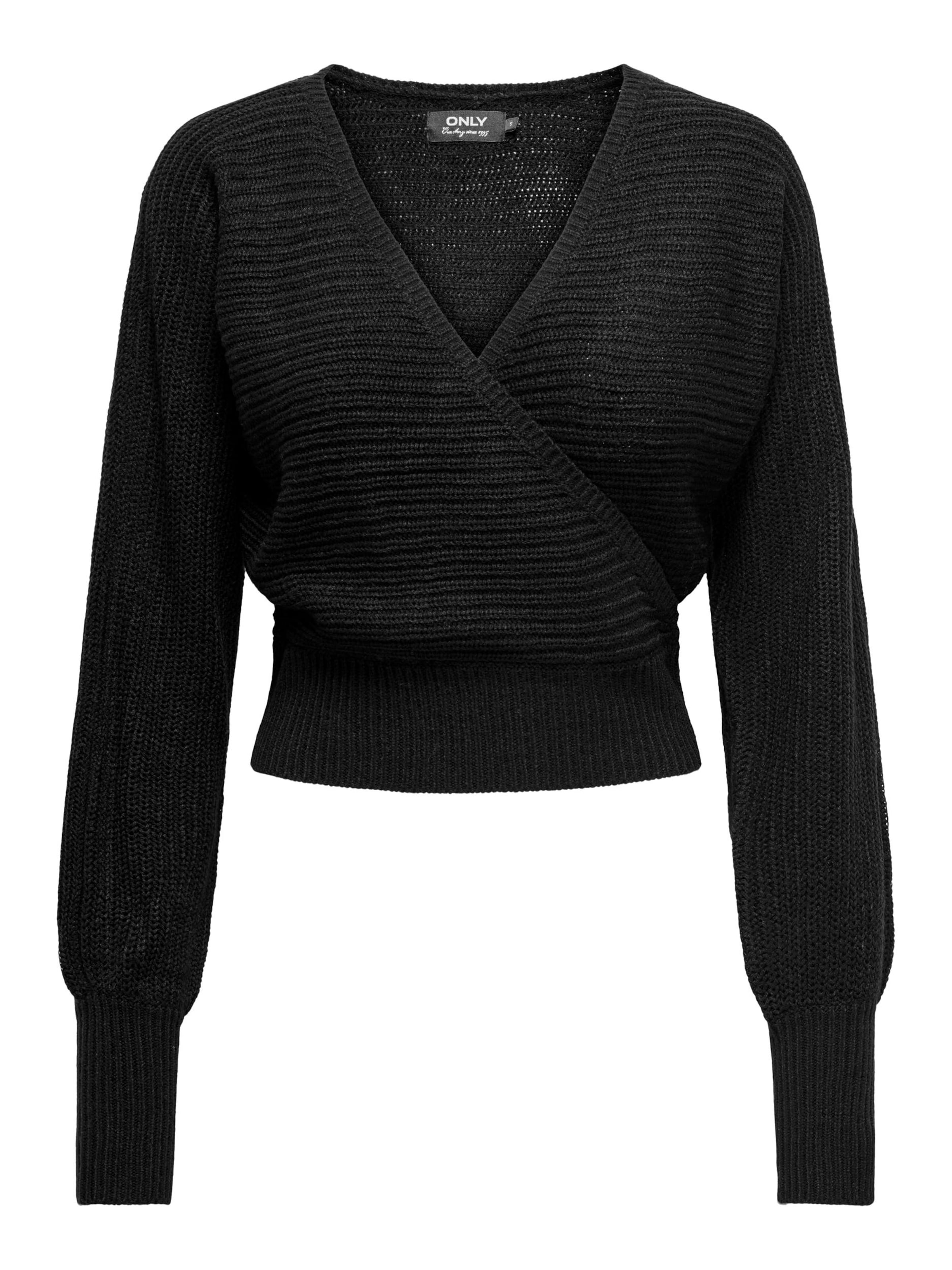 Pulover 'NINA' de la ONLY pe negru: față