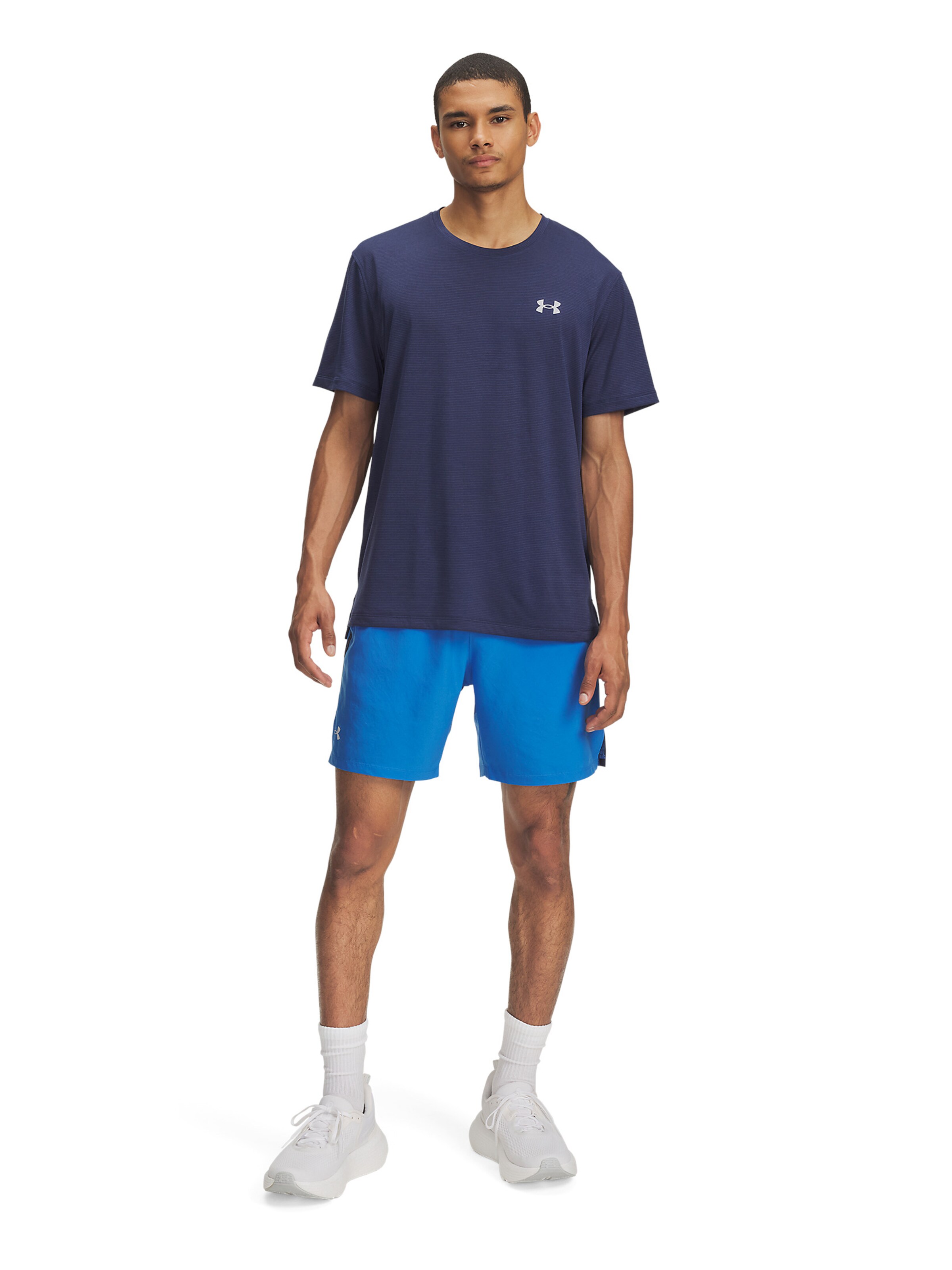 UNDER ARMOUR Regular Sportbroek 'Launch 7' in Blauw
