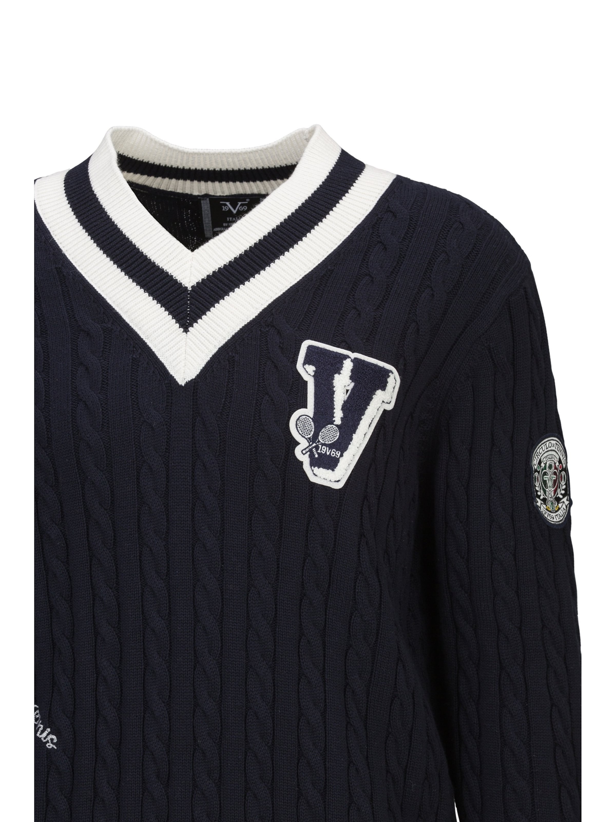 Pull-over 'Eliano Tennis' 19V69 ITALIA en bleu