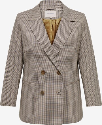 ONLY Carmakoma Blazer 'Dita' in Brown: front