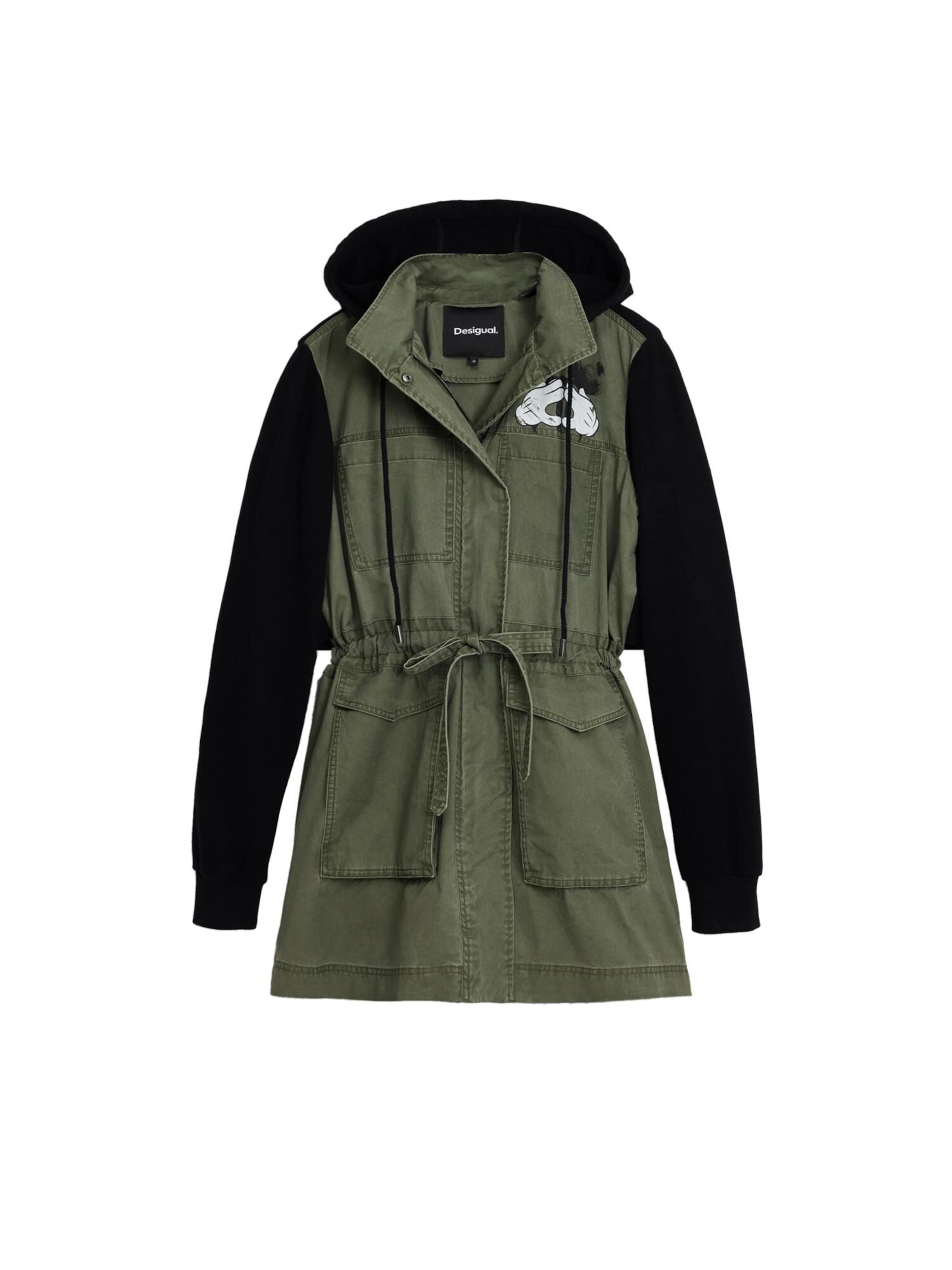 DesigualLagana parka - zelena boja: prednji dio