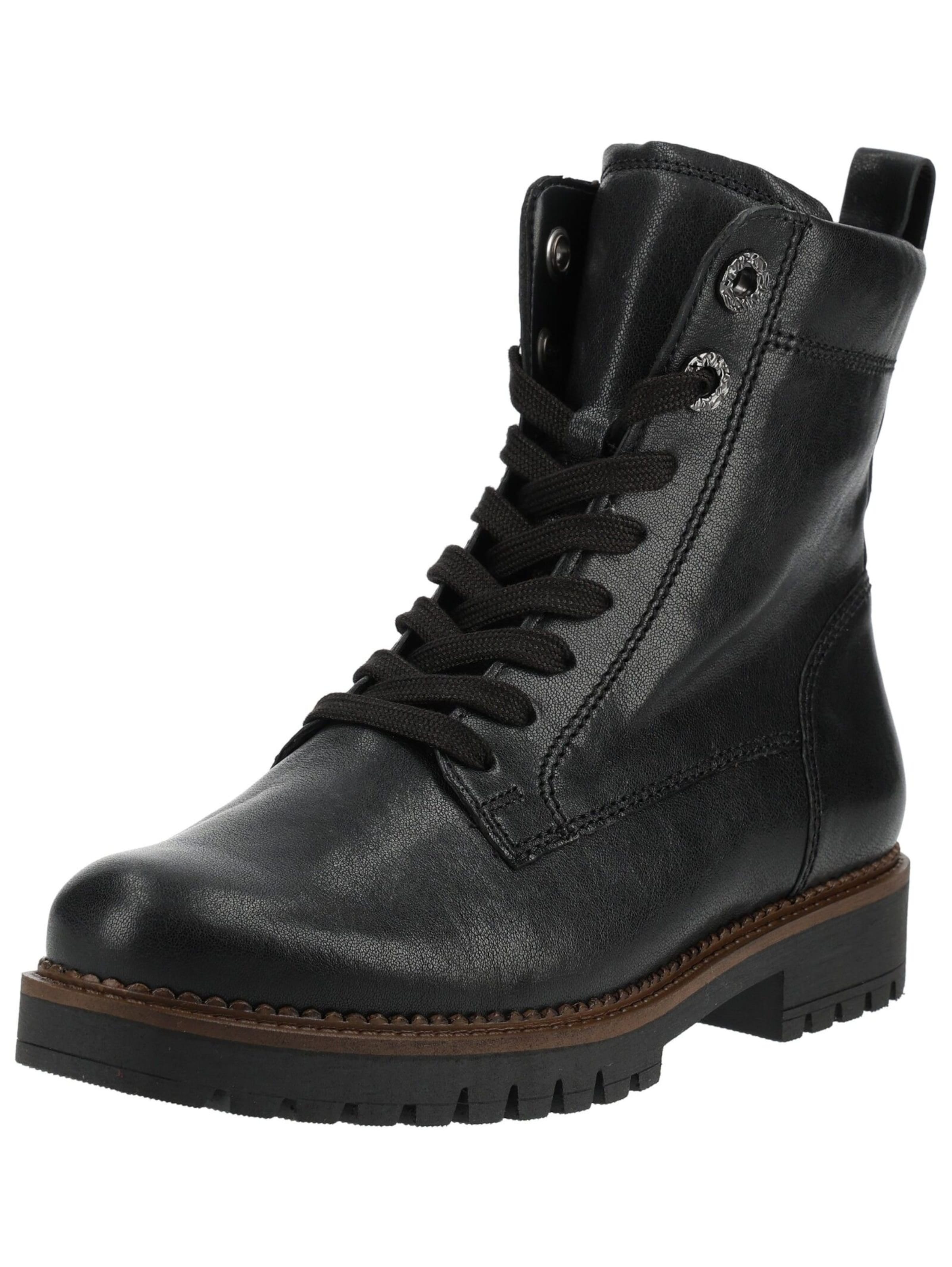 Stivaletto stringato di GABOR in nero: frontale