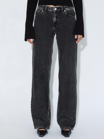 Dr. Denim Regular Jeans 'Addy Mid Straight' in Zwart