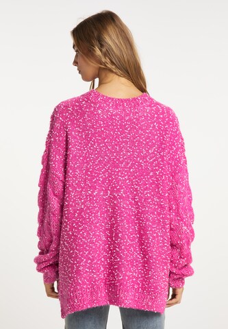 Pull-over oversize IZIA en rose